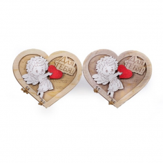 Открытка деревянная 