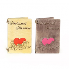 Открытка деревянная 