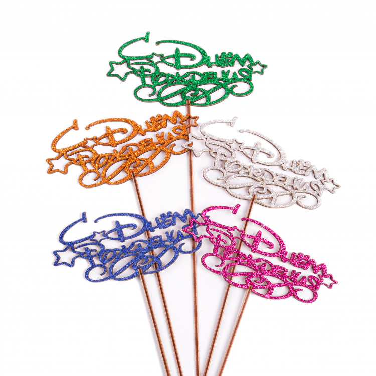 Топпер "Днём Рождения" Звёздочки